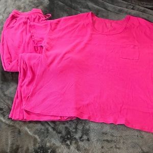 Pajama short sleeve pant set